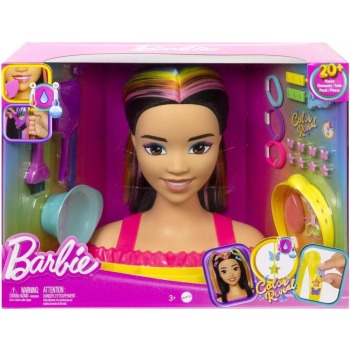 Barbie. Głowa do stylizacji Czarne włosy HMD81